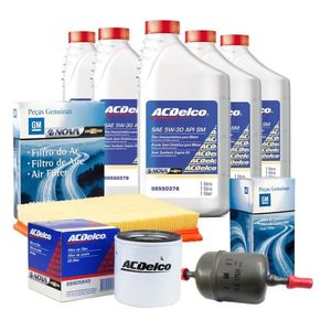 Kit Troca De Óleo E Filtros 5w30 Sm Semissintético Astra /zafira /vectra Peças Genuínas GM 378K53F