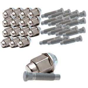 Kit 16 Prisioneiros Com Porcas Roda Dianteira E Traseira Onix /prisma /spin /s10 /sonic /trailblazer