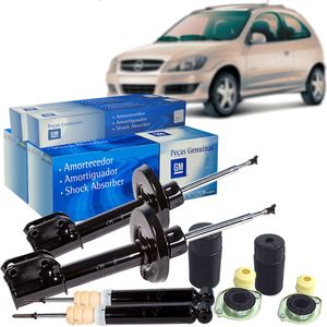 Kit Amortecedor Dianteiro E Traseiro A Gas Prisma /celta /corsa Classic Peças Genuínas GM KIT1102