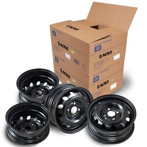 Jogo 4 Roda Aro 13 De Aço Ferro 4x100 Celta /corsa Peças Genuínas GM KIT516