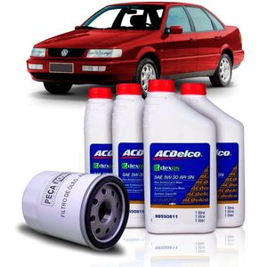 Kit Troca Óleo 5w-40 Api Sn + Filtro De Passat 2.0 8v Kit Nova KIT2051