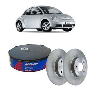 Par Disco Freio Dianteiro Volkswagen New Beetle Acdelco KIT2575