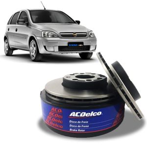 Par Disco Freio Dianteiro Corsa 1.8 8v Flex Kit22 Acdelco KIT2372