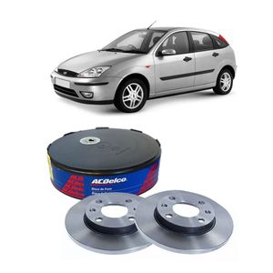 Disco Freio Dianteiro Ventilado Focus 1.6 8v Gas 1.8 16v Gas 2.0 Gas Acdelco KIT2597