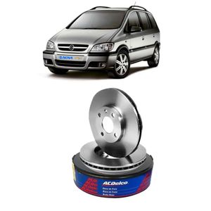 Par Disco Freio Dianteiro Chevrolet Zafira- Zafira Acdelco KIT2523