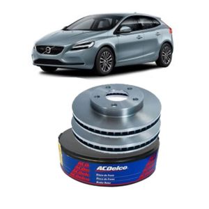Par Disco Freio Dianteiro Volvo V40 Acdelco KIT2535