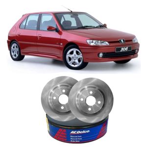 Par Disco Freio Dianteiro Peugeot 306- 306 Acdelco KIT2538