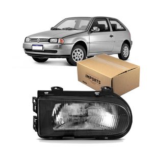 Farol Dianteiro Mascara Negra Lado Direito Gol Imports MC058077