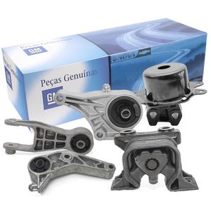 Kit 5 Coxim Do Motor Esquerdo Direito Traseiro E Dianteiro  Meriva /montana /corsa Peças Genuínas GM