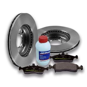 Kit Par Discos + Pastilha Fluído Peça Nova KIT2228
