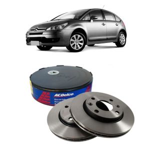 Disco De Freio Dianteiro Citroen C4 1.6 16v Flex Acdelco KIT2637