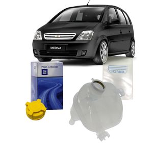 Reservatorio De Radiador Com Tampa Meriva /2 Sa¡das Kit Nova KIT2779