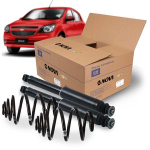 Kit Amortecedor Traseiro + 2 Molas Originais  Agile Peças Genuínas GM KIT1659