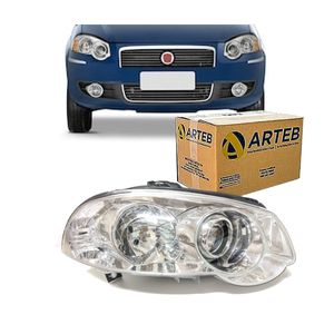 Farol H1/h1 Palio 2009/2013 Lado Direito Arteb 161004