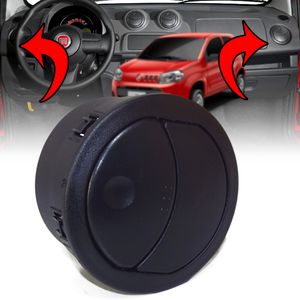 Difusor De Ar Lateral Preto Novo Vivace Attractive Sporting Economy Way Nova Fiorino /uno Auto Quali