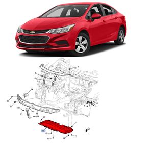 Extensão Do Parachoque Dianteiro  Cruze Peças Genuínas GM 23408808