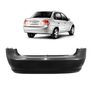 Para-choque Tras . Sedan Preto Classic Loma Plast LHT03027121