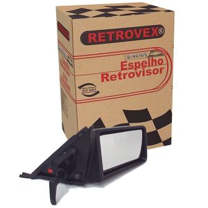 Espelho Retrovisor 2 E 4 Portas Lado Direito  Com Controle Monza Retrovex RX2224
