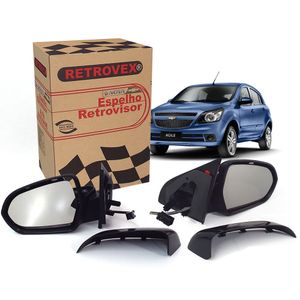 Par De Espelho Retrovisor Com Controle Elétrico  Agile Retrovex KIT829