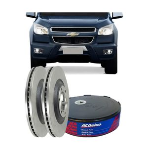 Disco De Freio Dianteiro Ventilado S10 2.4 2.5 2.8 8v 16v Flex /diesel /trailblazer 2.8 3.6 24v Gas