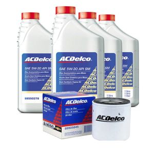 Kit Troca De Óleo E Filtro 5w30 Sm Semissintético 4 Litros Onix /prisma /agile /celta /meriva /monta