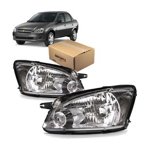Par Farol Dianteiro Corsa Imports KIT2830