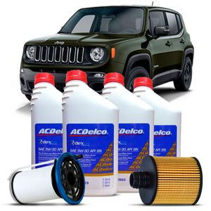 Kit Revisão Troca De Óleo 5w-30 + Filtro Combustível E Renegade 2.0 16v Diesel Kit Nova KIT2067