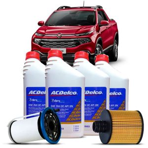 Kit Revisão Troca De Óleo 5w-30 + Filtro Combustível E Toro 2.0 16v Diesel Kit Nova KIT2066