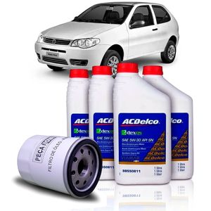Kit Troca Óleo 15w-40 Api Sl + Filtro De Palio 1.0 8v 1.3 8v 1.4 8v Kit Nova KIT2052