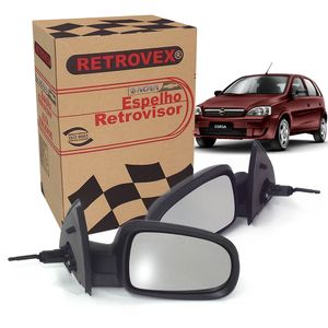 Par De Espelho Retrovisor Controle Manual  Montana /corsa Retrovex KIT792