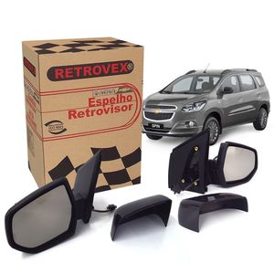 Par De Espelho Retrovisor Elétrico  Spin Retrovex KIT823