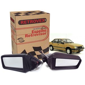 Par De Espelho Retrovisor Sem Controle  Monza Rx2222 Retrovex KIT840