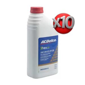 10 Óleo De Motor 0w20 Sn 100 Sintético Dexos1 Turbo Acdelco KIT2137