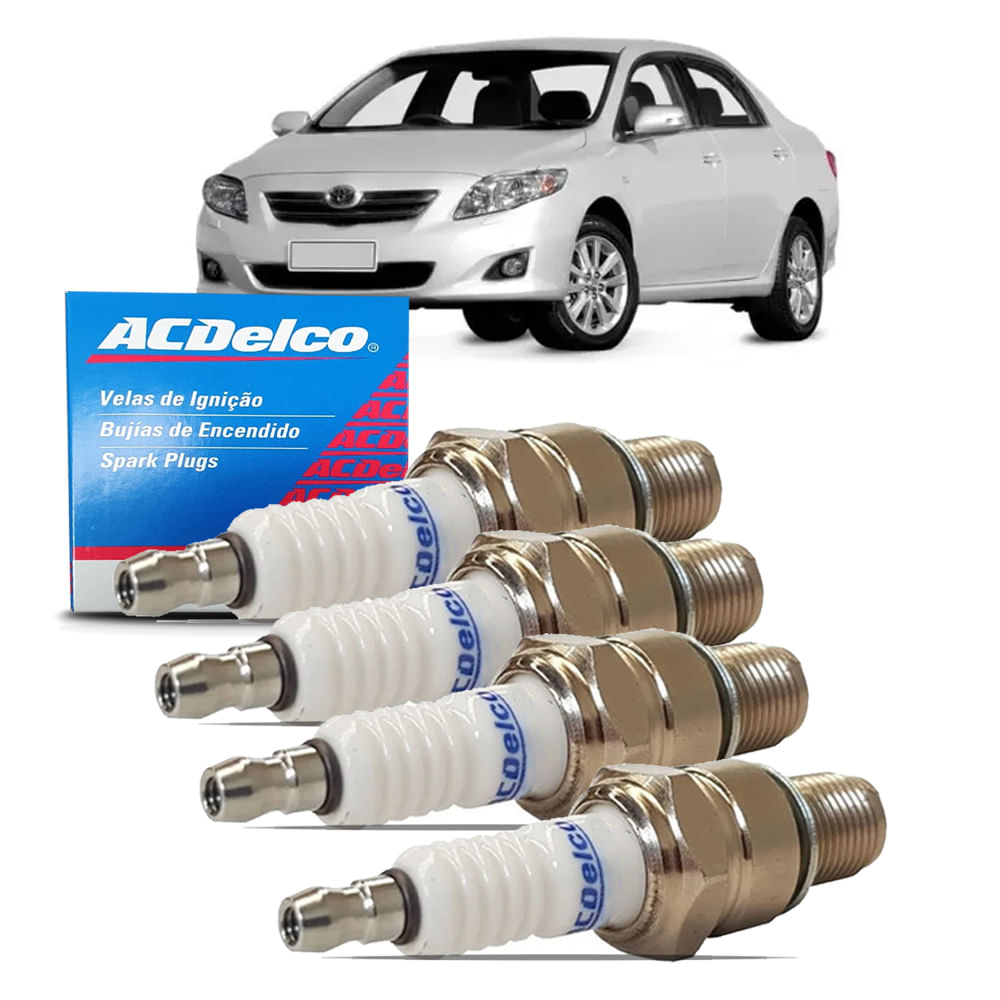 Jogo De Vela Ignição Corolla 1.8 16v Flex Acdelco JG19347318