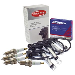 Kit De Velas E Cabos Ignição Gasolina 1.8 2.0  Astra /zafira /vectra Kit Nova KIT370