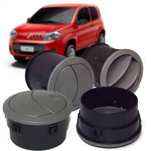 Kit 4 Difusor De Ar Cinza  Fiorino /uno Auto Quality KIT1023