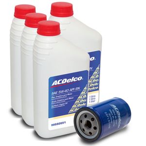Kit Troca De Óleo 5w40 + Filtro Gol 1.6 1.8 ap g3 /parati /saveiro /santana 1.8 2.0 ap Acdelco KIT18