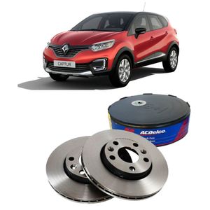 Par Disco Freio Dianteiro Renault Captur Acdelco KIT2544