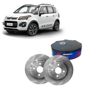 Par Disco Freio Dianteiro Citroen Aircross1.5 16v Flex 1.6 Flex Acdelco KIT2588