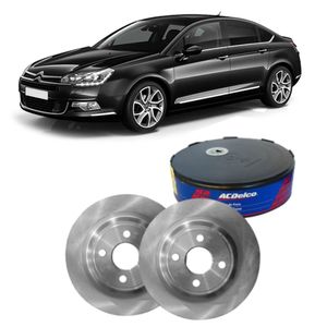 Par Disco Freio Dianteiro Citroen C5 2.0 16v Flex Gas Acdelco KIT2590