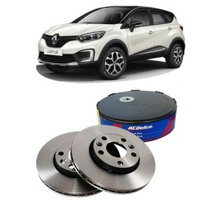 Par Disco Freio Dianteiro Renault Captur Acdelco KIT2526