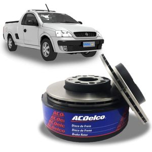 Par Disco Freio Dianteiro Montana 1.8 8v Flex Acdelco KIT2374