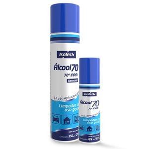 2 Álcool Aerossol Spray 70 Inpm  Isotech IT335PVSIT336P
