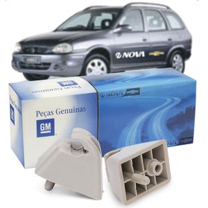 Par De Suporte Do Parasol Quebrasol  Corsa 90332334 Peças Genuínas GM KIT1596