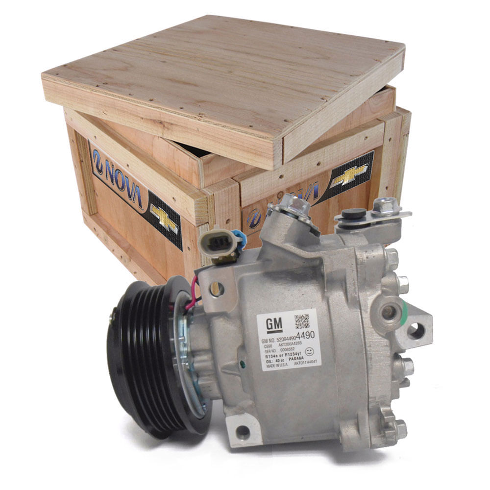 Compressor De Ar Condicionado Onix 1.0 1.4 /prisma /spin 1.8 Peças