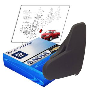 Moldura Acabamento Do Banco Motorista No Lado Esquerdo  Montana Peças Genuínas GM 52104015