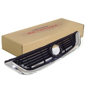 Grade Do Radiador Preta Com Moldura Cromada Vectra Retrovex RX12017