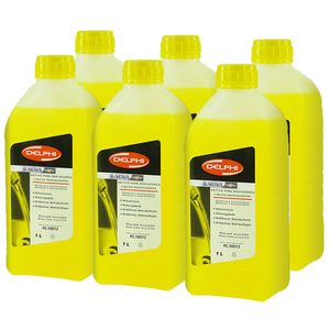 6 Aditivos De Radiador Concentrado Ecológico Amarelo 1l Logan /clio /kangoo /megane /r19 /r21 /symbo