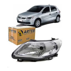 Farol H4 Gol Geraçao V Lado Esquerdo Arteb 160711