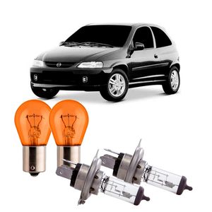 Kit Lâmpadas Farol Dianteiro Alto E Baixo Celta  Peças Genuínas GM KIT2433